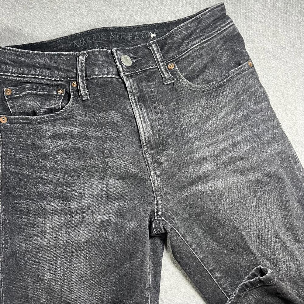 American Eagle RN: 54485 Next Level AirFlex Black Denim Men's 28 by 30 Jeans - Picture 3 of 7